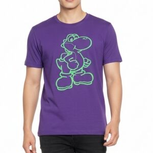 🍀Jerzees Purple Yoshi Heavyweight 100% Cotton T-Shirt: Mens XL